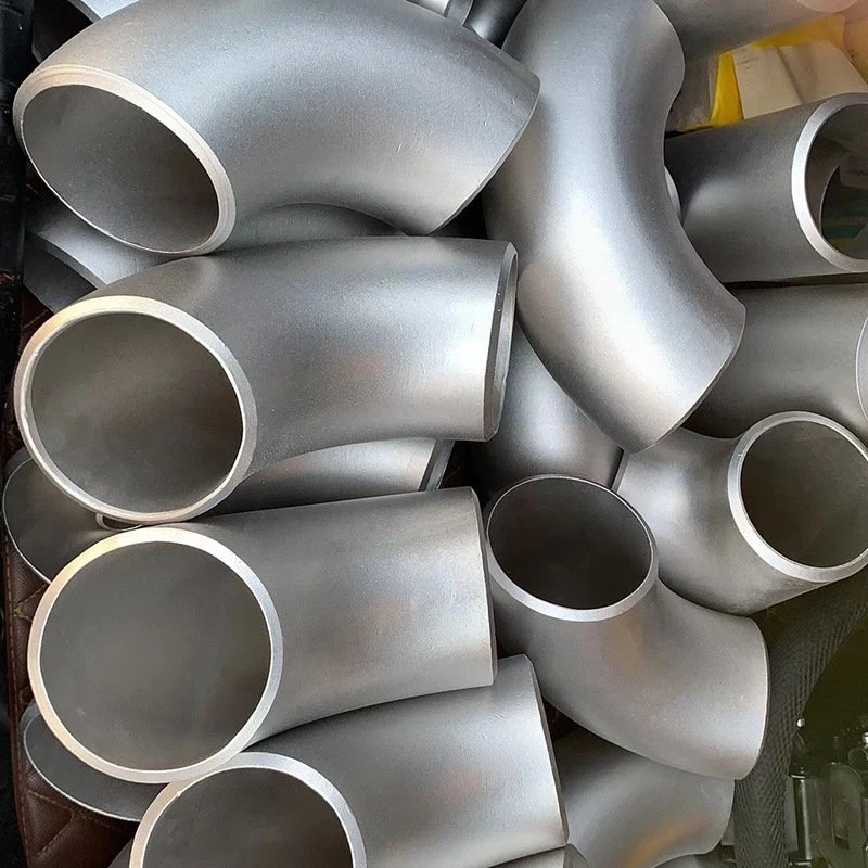 سفارشی کردن جوش لب به لب بدون درز 2 اینچی فولاد ضد زنگ SS304 90 درجه 0